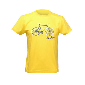 NU. BY HOLOKOLO Cyklistické tričko s krátkym rukávom - LE TOUR LEMON - žltá M