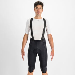 SPORTFUL Cyklistické nohavice krátke s trakmi - BODYFIT PRO THERMAL - čierna L