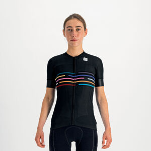 SPORTFUL Cyklistický dres s krátkym rukávom - VELODROME - čierna M