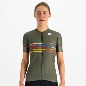 SPORTFUL Cyklistický dres s krátkym rukávom - VELODROME - zelená XL