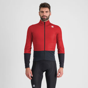 SPORTFUL Cyklistická vetruodolná bunda - TOTAL COMFORT - červená/čierna XL