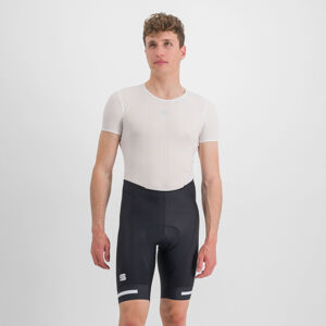 SPORTFUL Cyklistické nohavice krátke bez trakov - NEO - čierna/biela L