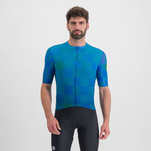 SPORTFUL Cyklistický dres s krátkym rukávom - ROCKET - modrá 2XL
