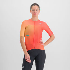 SPORTFUL Cyklistický dres s krátkym rukávom - LIGHT PRO - oranžová XL
