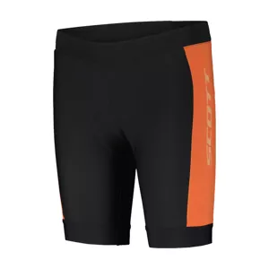 SCOTT Cyklistické nohavice krátke bez trakov - RC PRO JR - čierna/oranžová