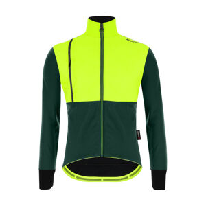SANTINI Cyklistická vodeodolná pláštenka - VEGA ABSOLUTE - žltá/zelená L