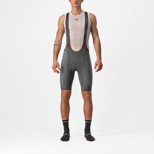 CASTELLI Cyklistické nohavice krátke s trakmi - COMPETIZIONE - šedá XL