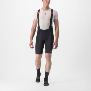 CASTELLI Cyklistické nohavice krátke s trakmi - PREMIO BLACK - čierna/biela 2XL