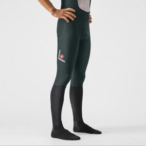 CASTELLI Cyklistické nohavice dlhé s trakmi - VELOCISSIMO 5 - zelená XS