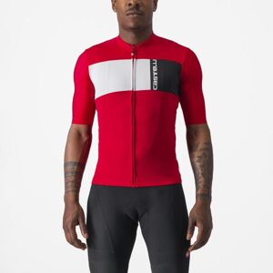 CASTELLI Cyklistický dres s krátkym rukávom - PROLOGO 7 - červená S