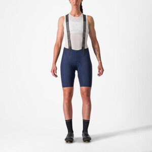 CASTELLI Cyklistické nohavice krátke s trakmi - FREE AERO RC W - modrá L