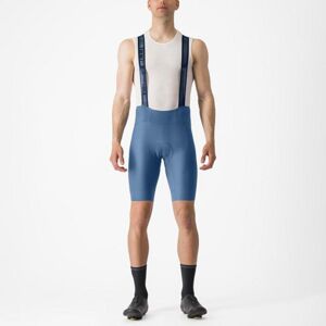 CASTELLI Cyklistické nohavice krátke s trakmi - ESPRESSO - modrá S