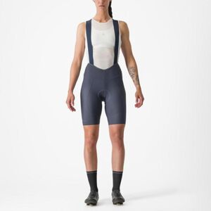 CASTELLI Cyklistické nohavice krátke s trakmi - ESPRESSO W DT - modrá M