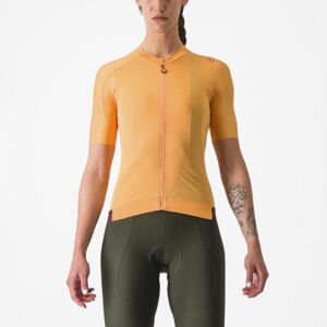 CASTELLI Cyklistický dres s krátkym rukávom - ESPRESSO W - oranžová XS