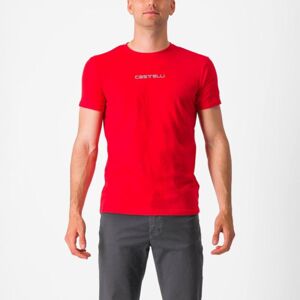 CASTELLI Cyklistické tričko s krátkym rukávom - CLASSICO - červená L