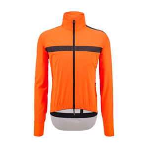 SANTINI Cyklistická vodeodolná pláštenka - GUARD NEOS - oranžová S