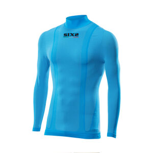 SIX2 Cyklistické tričko s dlhým rukávom - TS3 - svetlo modrá S