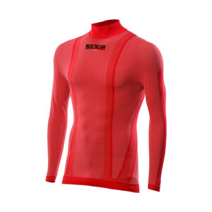 SIX2 Cyklistické tričko s dlhým rukávom - TS3 - červená