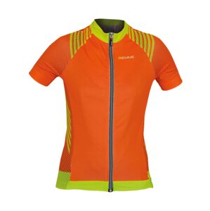 BIEMME Cyklistický dres s krátkym rukávom - SHARP LADY - žltá/oranžová