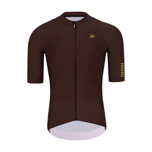 HOLOKOLO Cyklistický dres s krátkym rukávom - VICTORIOUS GOLD - hnedá 5XL