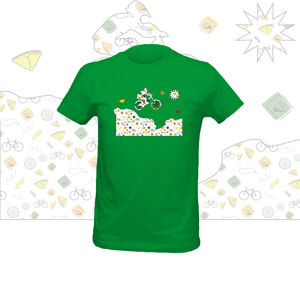 NU. BY HOLOKOLO Cyklistické tričko s krátkym rukávom - SUPERHERO KIDS - zelená 13-14Y