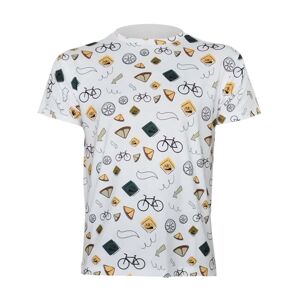 NU. BY HOLOKOLO Cyklistické tričko s krátkym rukávom - SPORTIVE - biela/viacfarebná 3XL